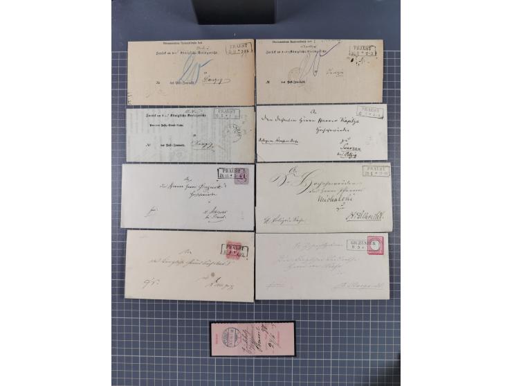 1880/1944(ca.), interessante Partie mit über 700 Briefen und Karten, dabei Vorphila, Brustschilde und Pfennig/Pfennige, außer