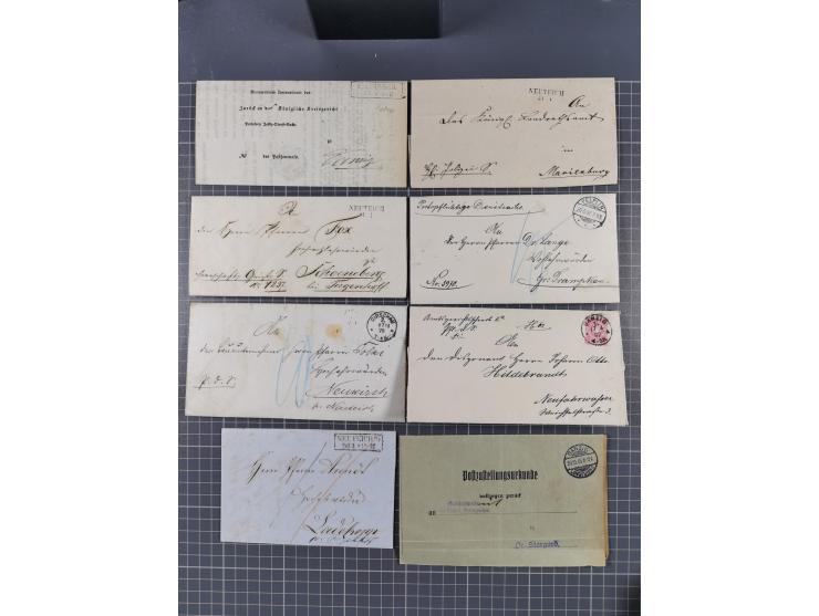 1880/1944(ca.), interessante Partie mit über 700 Briefen und Karten, dabei Vorphila, Brustschilde und Pfennig/Pfennige, außer