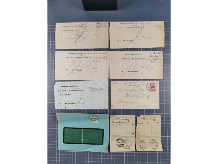1880/1944(ca.), interessante Partie mit über 700 Briefen und Karten, dabei Vorphila, Brustschilde und Pfennig/Pfennige, außer