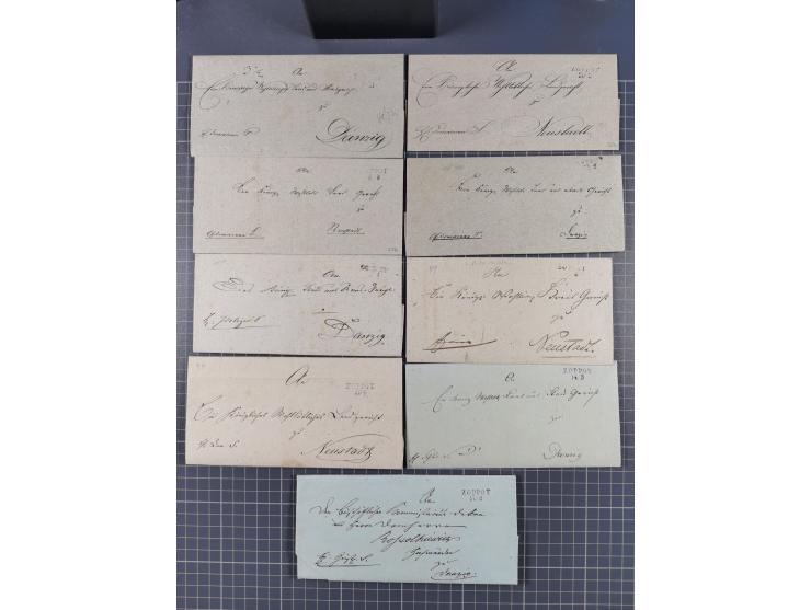 1880/1944(ca.), interessante Partie mit über 700 Briefen und Karten, dabei Vorphila, Brustschilde und Pfennig/Pfennige, außer