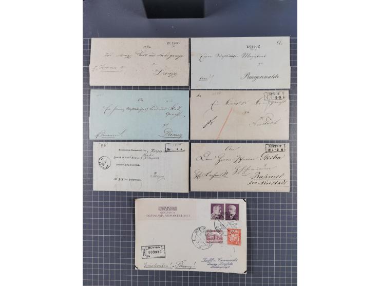 1880/1944(ca.), interessante Partie mit über 700 Briefen und Karten, dabei Vorphila, Brustschilde und Pfennig/Pfennige, außer