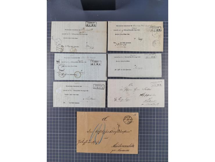 1880/1944(ca.), interessante Partie mit über 700 Briefen und Karten, dabei Vorphila, Brustschilde und Pfennig/Pfennige, außer