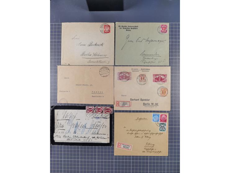 1880/1944(ca.), interessante Partie mit über 700 Briefen und Karten, dabei Vorphila, Brustschilde und Pfennig/Pfennige, außer