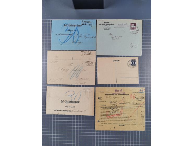 1880/1944(ca.), interessante Partie mit über 700 Briefen und Karten, dabei Vorphila, Brustschilde und Pfennig/Pfennige, außer