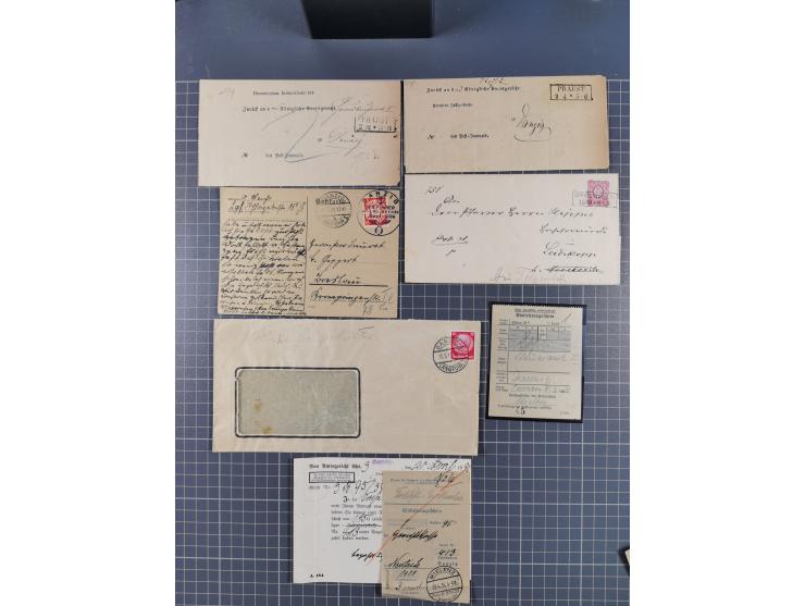 1880/1944(ca.), interessante Partie mit über 700 Briefen und Karten, dabei Vorphila, Brustschilde und Pfennig/Pfennige, außer