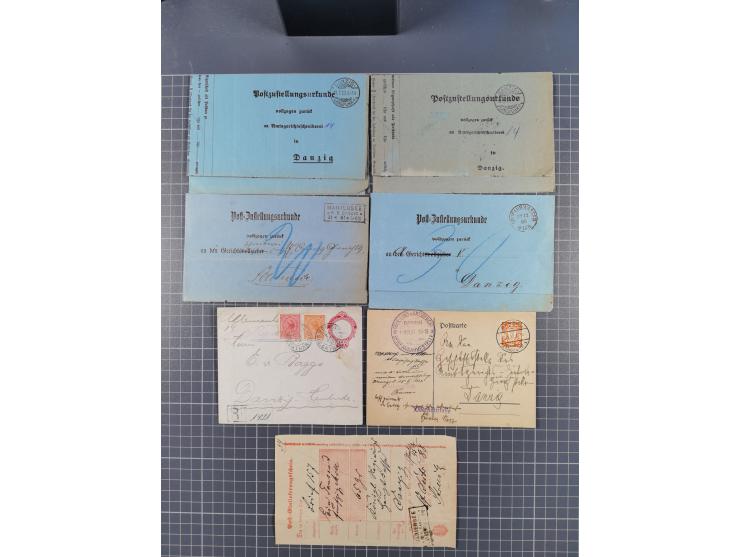 1880/1944(ca.), interessante Partie mit über 700 Briefen und Karten, dabei Vorphila, Brustschilde und Pfennig/Pfennige, außer