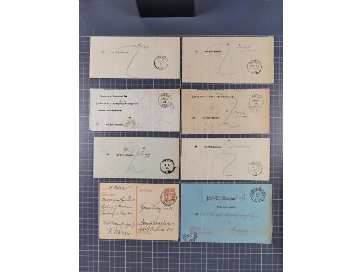 1880/1944(ca.), interessante Partie mit über 700 Briefen und Karten, dabei Vorphila, Brustschilde und Pfennig/Pfennige, außer