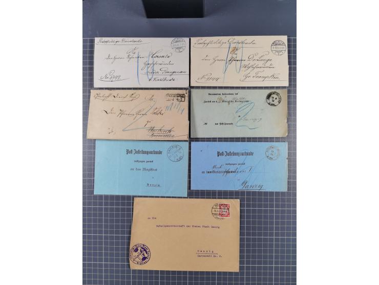 1880/1944(ca.), interessante Partie mit über 700 Briefen und Karten, dabei Vorphila, Brustschilde und Pfennig/Pfennige, außer