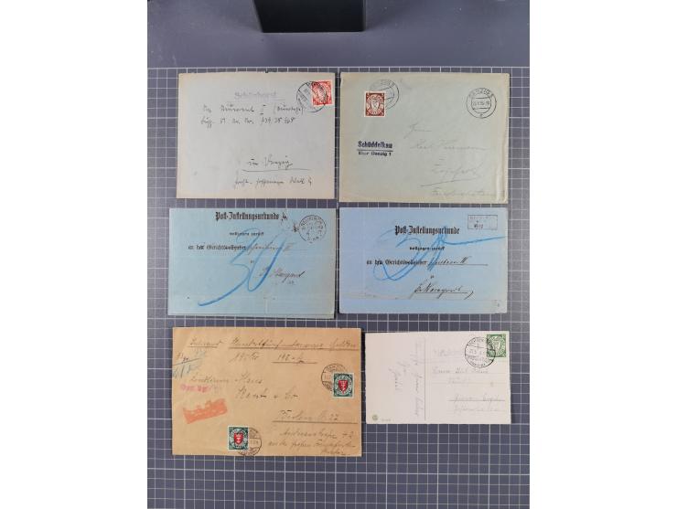 1880/1944(ca.), interessante Partie mit über 700 Briefen und Karten, dabei Vorphila, Brustschilde und Pfennig/Pfennige, außer