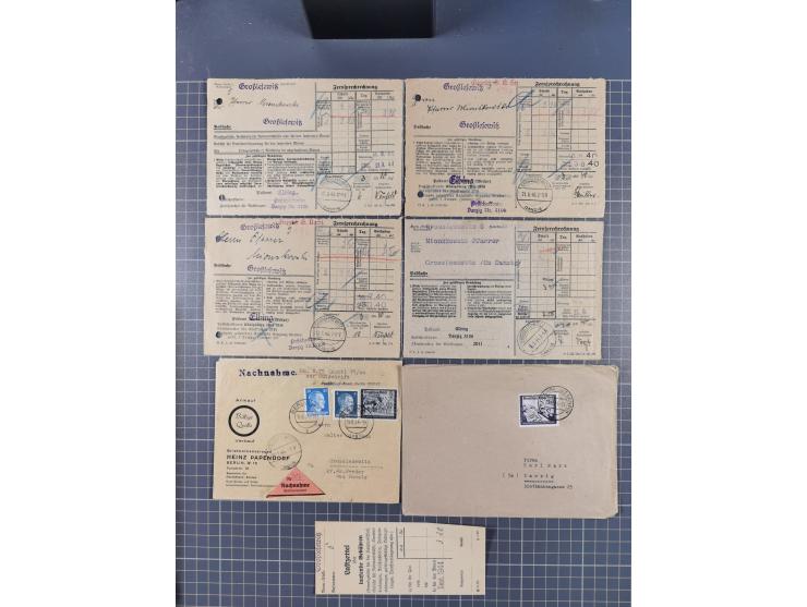1880/1944(ca.), interessante Partie mit über 700 Briefen und Karten, dabei Vorphila, Brustschilde und Pfennig/Pfennige, außer