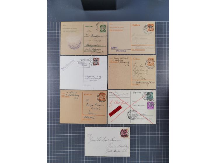 1880/1944(ca.), interessante Partie mit über 700 Briefen und Karten, dabei Vorphila, Brustschilde und Pfennig/Pfennige, außer