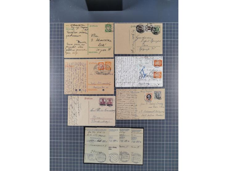 1880/1944(ca.), interessante Partie mit über 700 Briefen und Karten, dabei Vorphila, Brustschilde und Pfennig/Pfennige, außer