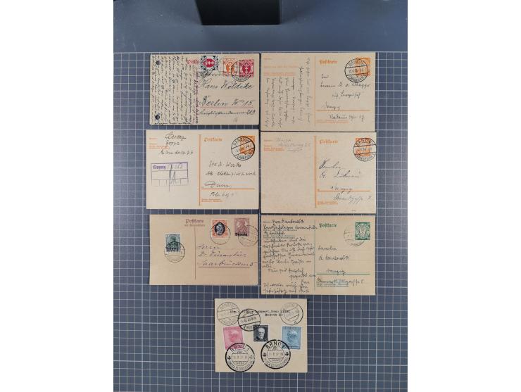 1880/1944(ca.), interessante Partie mit über 700 Briefen und Karten, dabei Vorphila, Brustschilde und Pfennig/Pfennige, außer