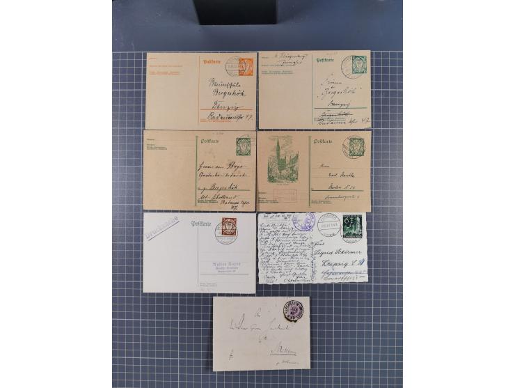1880/1944(ca.), interessante Partie mit über 700 Briefen und Karten, dabei Vorphila, Brustschilde und Pfennig/Pfennige, außer