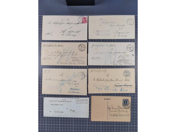 1880/1944(ca.), interessante Partie mit über 700 Briefen und Karten, dabei Vorphila, Brustschilde und Pfennig/Pfennige, außer