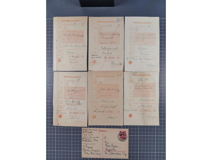 1880/1944(ca.), interessante Partie mit über 700 Briefen und Karten, dabei Vorphila, Brustschilde und Pfennig/Pfennige, außer