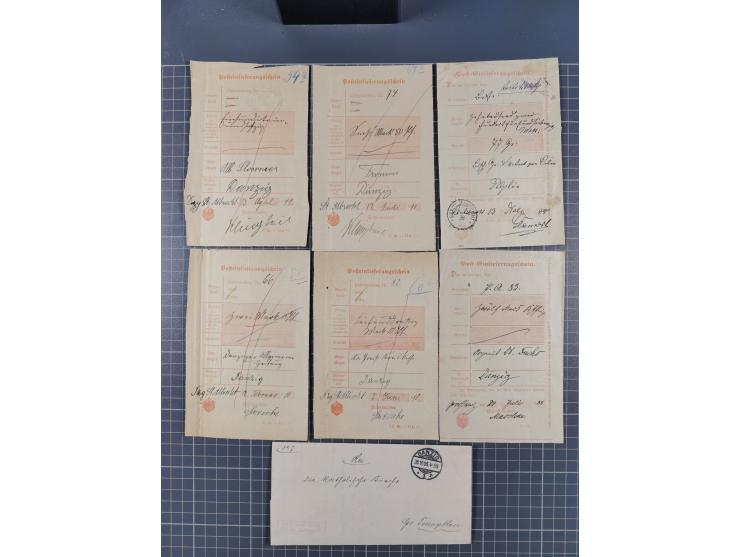 1880/1944(ca.), interessante Partie mit über 700 Briefen und Karten, dabei Vorphila, Brustschilde und Pfennig/Pfennige, außer
