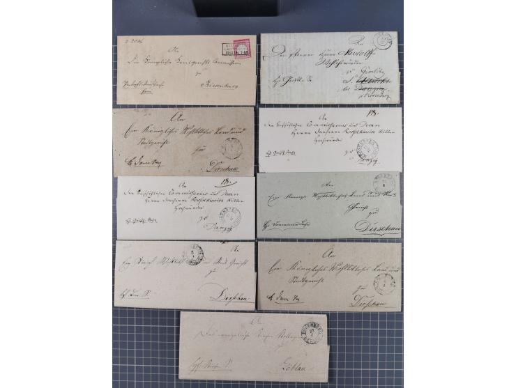 1880/1944(ca.), interessante Partie mit über 700 Briefen und Karten, dabei Vorphila, Brustschilde und Pfennig/Pfennige, außer
