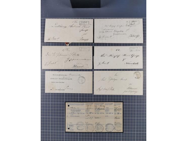 1880/1944(ca.), interessante Partie mit über 700 Briefen und Karten, dabei Vorphila, Brustschilde und Pfennig/Pfennige, außer
