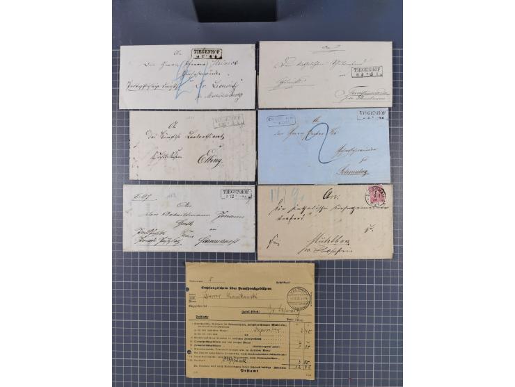 1880/1944(ca.), interessante Partie mit über 700 Briefen und Karten, dabei Vorphila, Brustschilde und Pfennig/Pfennige, außer