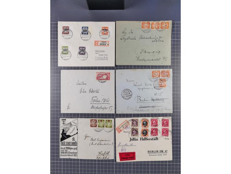 1880/1944(ca.), interessante Partie mit über 700 Briefen und Karten, dabei Vorphila, Brustschilde und Pfennig/Pfennige, außer