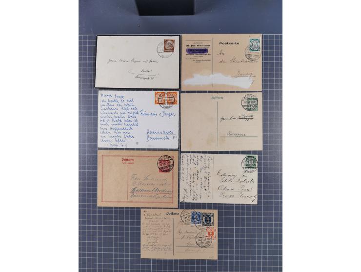 1880/1944(ca.), interessante Partie mit über 700 Briefen und Karten, dabei Vorphila, Brustschilde und Pfennig/Pfennige, außer