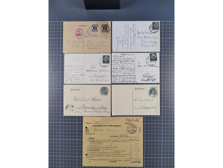 1880/1944(ca.), interessante Partie mit über 700 Briefen und Karten, dabei Vorphila, Brustschilde und Pfennig/Pfennige, außer