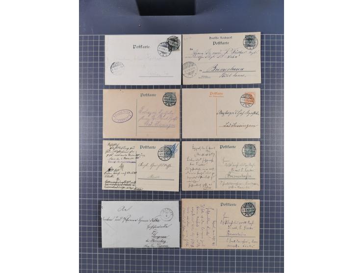 1880/1944(ca.), interessante Partie mit über 700 Briefen und Karten, dabei Vorphila, Brustschilde und Pfennig/Pfennige, außer