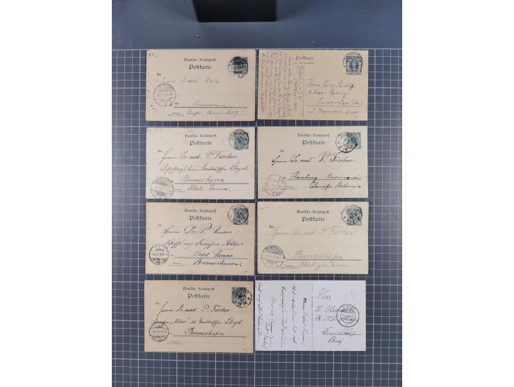 1880/1944(ca.), interessante Partie mit über 700 Briefen und Karten, dabei Vorphila, Brustschilde und Pfennig/Pfennige, außer