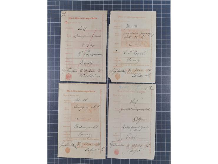 1880/1944(ca.), interessante Partie mit über 700 Briefen und Karten, dabei Vorphila, Brustschilde und Pfennig/Pfennige, außer