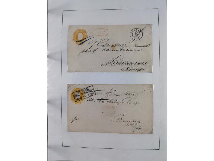 1856/70, kleine Stempel-Sammlung “Berlin” &nbsp;mit über 50 Briefe, GSU und markenlosen Briefen, meist klare Stempel