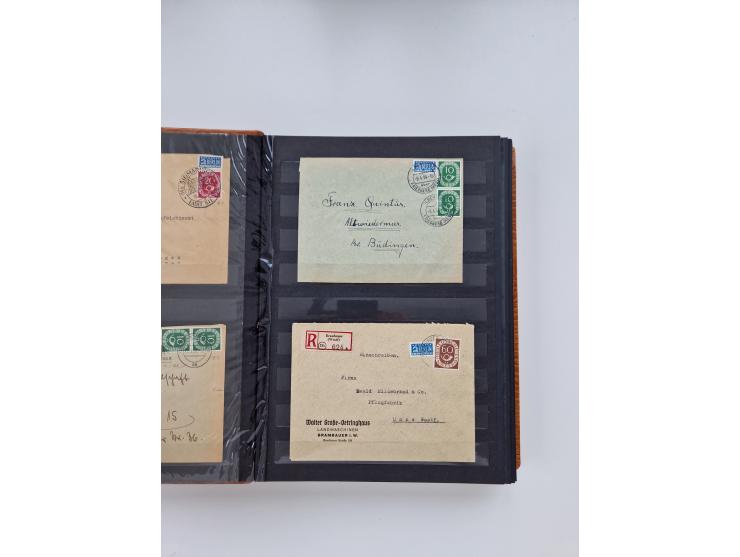 1949/80(ca.), über 1100 Briefe und Karten, dabei bessere frühe Frankaturen