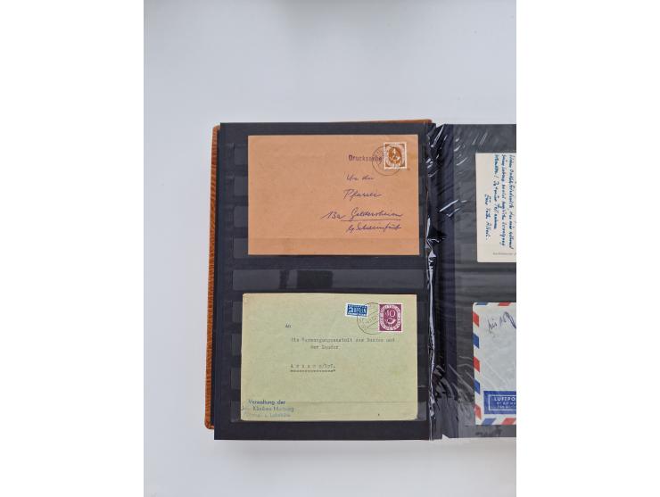 1949/80(ca.), über 1100 Briefe und Karten, dabei bessere frühe Frankaturen