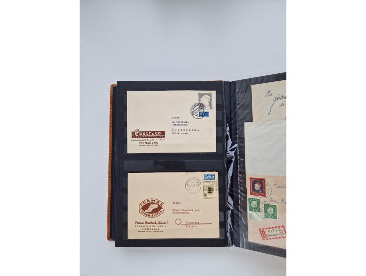 1949/80(ca.), über 1100 Briefe und Karten, dabei bessere frühe Frankaturen