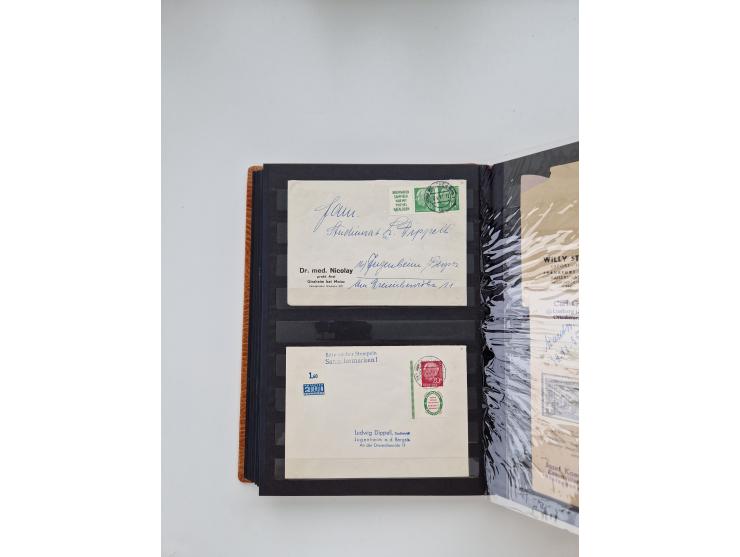 1949/80(ca.), über 1100 Briefe und Karten, dabei bessere frühe Frankaturen