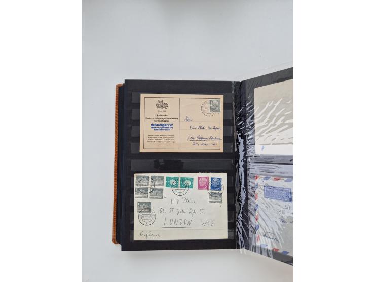 1949/80(ca.), über 1100 Briefe und Karten, dabei bessere frühe Frankaturen
