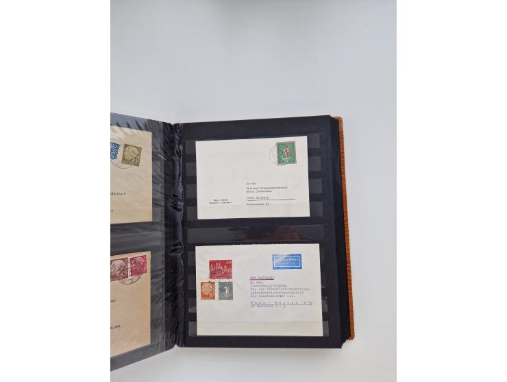 1949/80(ca.), über 1100 Briefe und Karten, dabei bessere frühe Frankaturen