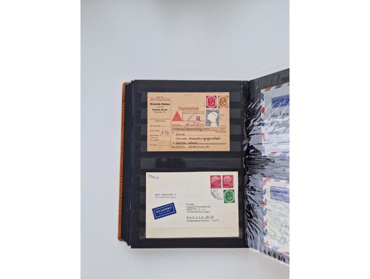 1949/80(ca.), über 1100 Briefe und Karten, dabei bessere frühe Frankaturen