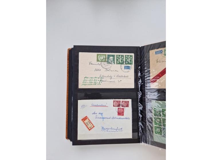 1949/80(ca.), über 1100 Briefe und Karten, dabei bessere frühe Frankaturen