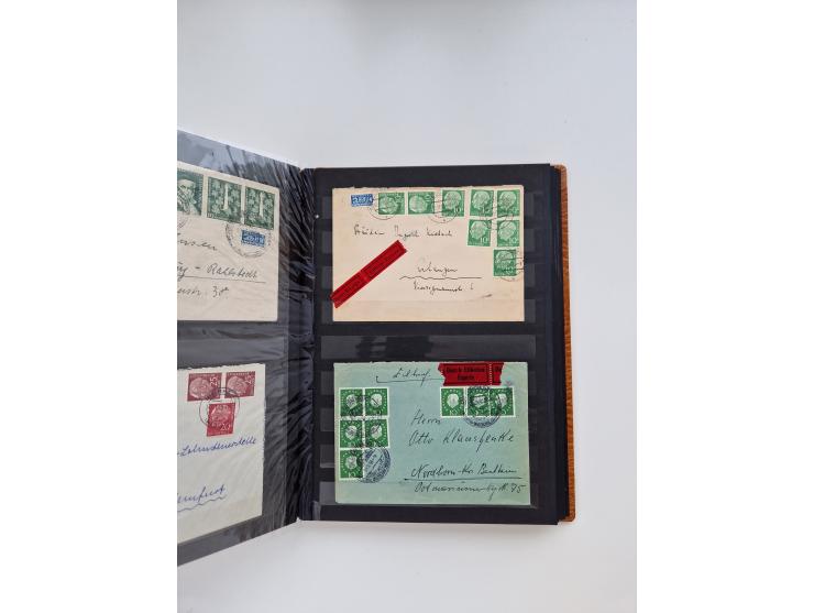 1949/80(ca.), über 1100 Briefe und Karten, dabei bessere frühe Frankaturen