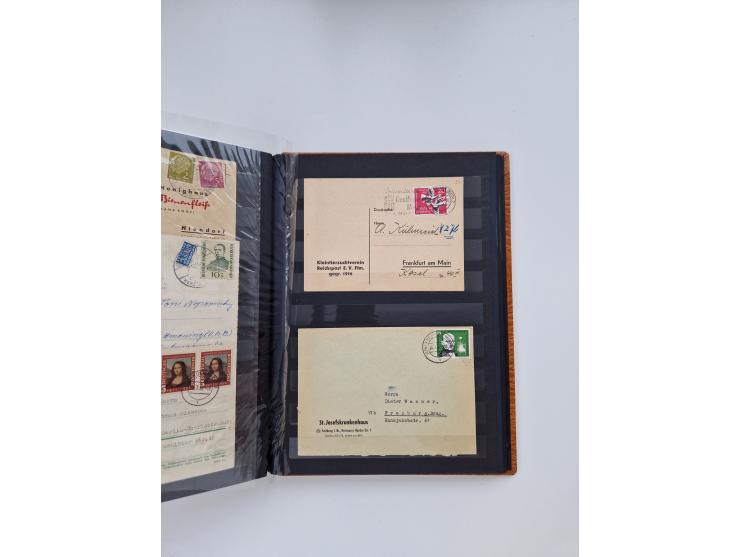 1949/80(ca.), über 1100 Briefe und Karten, dabei bessere frühe Frankaturen
