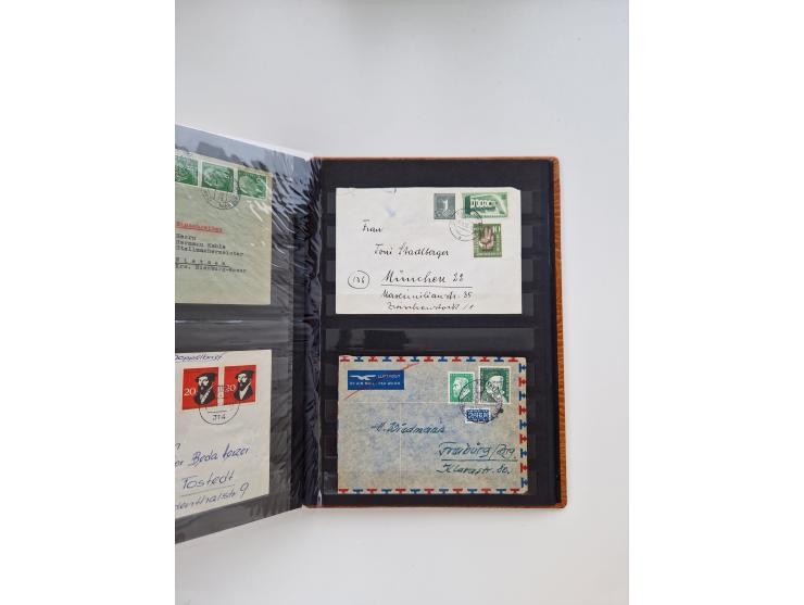 1949/80(ca.), über 1100 Briefe und Karten, dabei bessere frühe Frankaturen