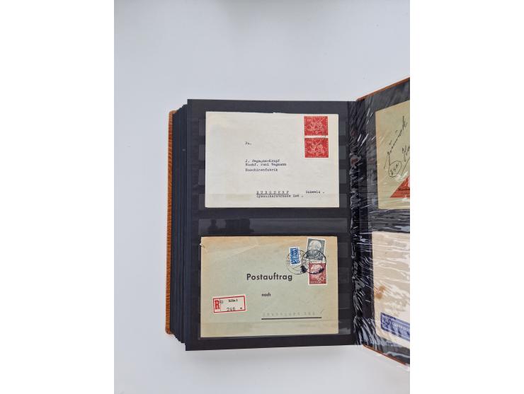 1949/80(ca.), über 1100 Briefe und Karten, dabei bessere frühe Frankaturen