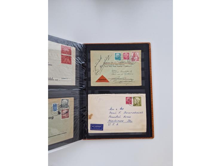 1949/80(ca.), über 1100 Briefe und Karten, dabei bessere frühe Frankaturen