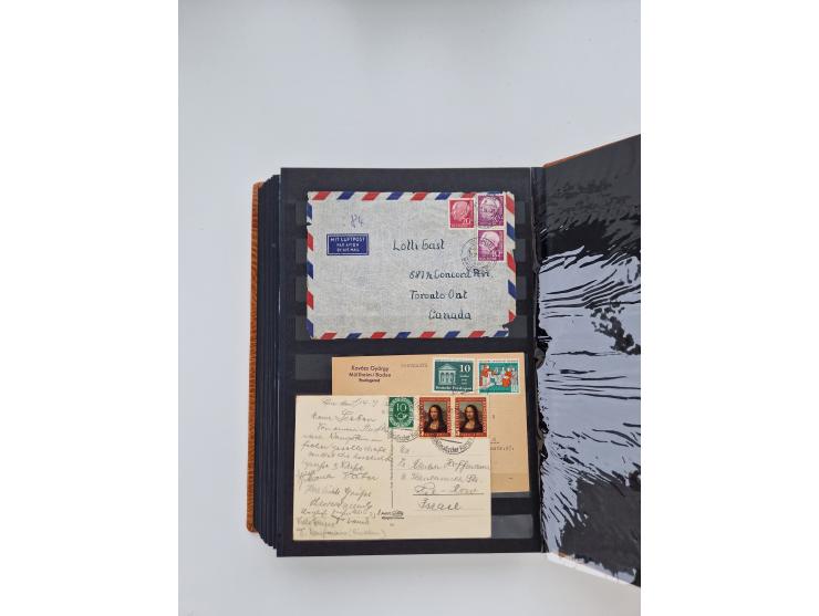 1949/80(ca.), über 1100 Briefe und Karten, dabei bessere frühe Frankaturen