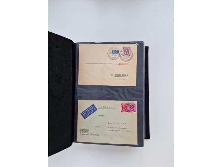 1949/80(ca.), über 1100 Briefe und Karten, dabei bessere frühe Frankaturen