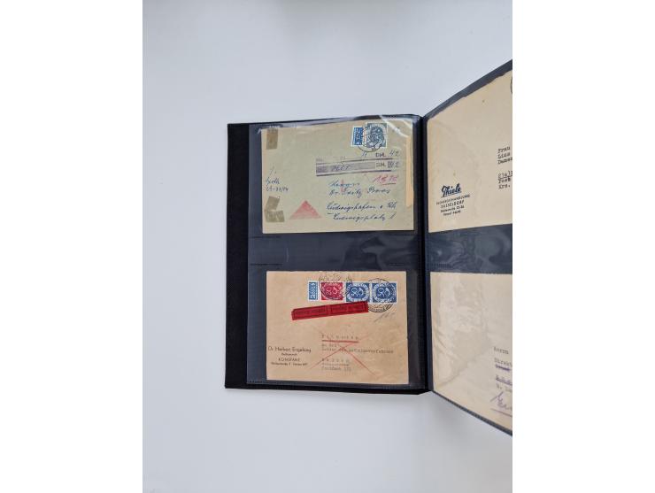 1949/80(ca.), über 1100 Briefe und Karten, dabei bessere frühe Frankaturen