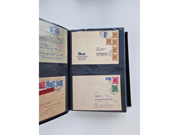 1949/80(ca.), über 1100 Briefe und Karten, dabei bessere frühe Frankaturen