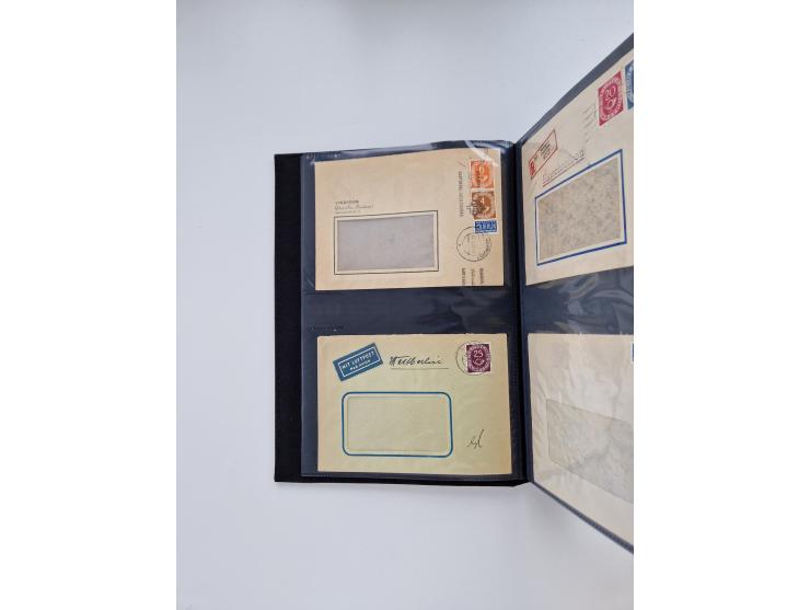 1949/80(ca.), über 1100 Briefe und Karten, dabei bessere frühe Frankaturen