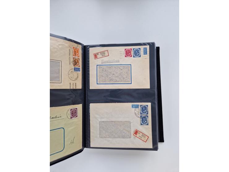 1949/80(ca.), über 1100 Briefe und Karten, dabei bessere frühe Frankaturen